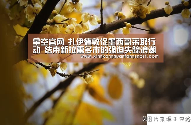 星空官网_扎伊德敦促墨西哥采取行动 结束新拉雷多市的强迫失踪浪潮(图1) 星空官网